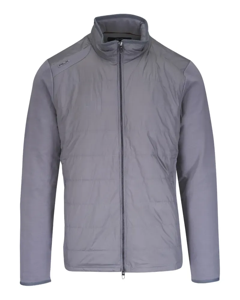 Ralph Lauren quilted-panel zip-up jacket - Grau Grau