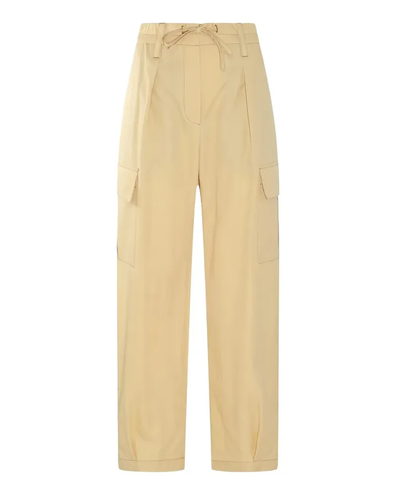 Brunello Cucinelli drawstring cargo pants - Nude Nude