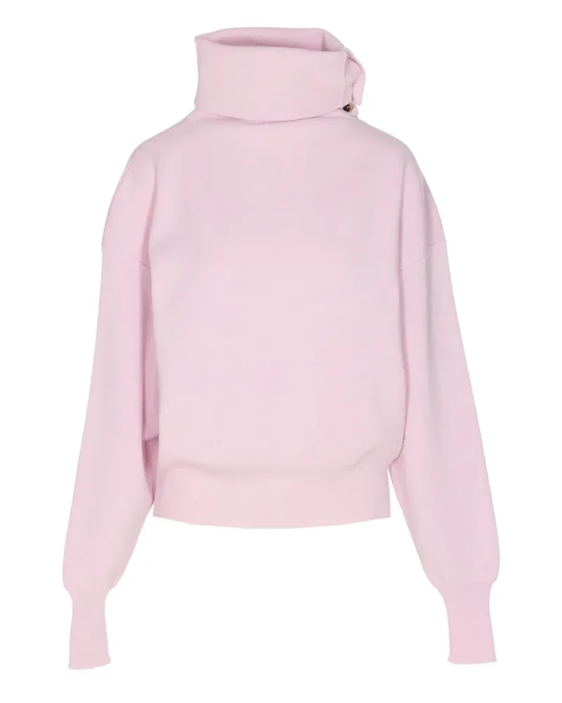 Haikure long-sleeve turtleneck sweater - Rosa Rosa