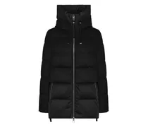 Gefütterter Mantel - Schwarz