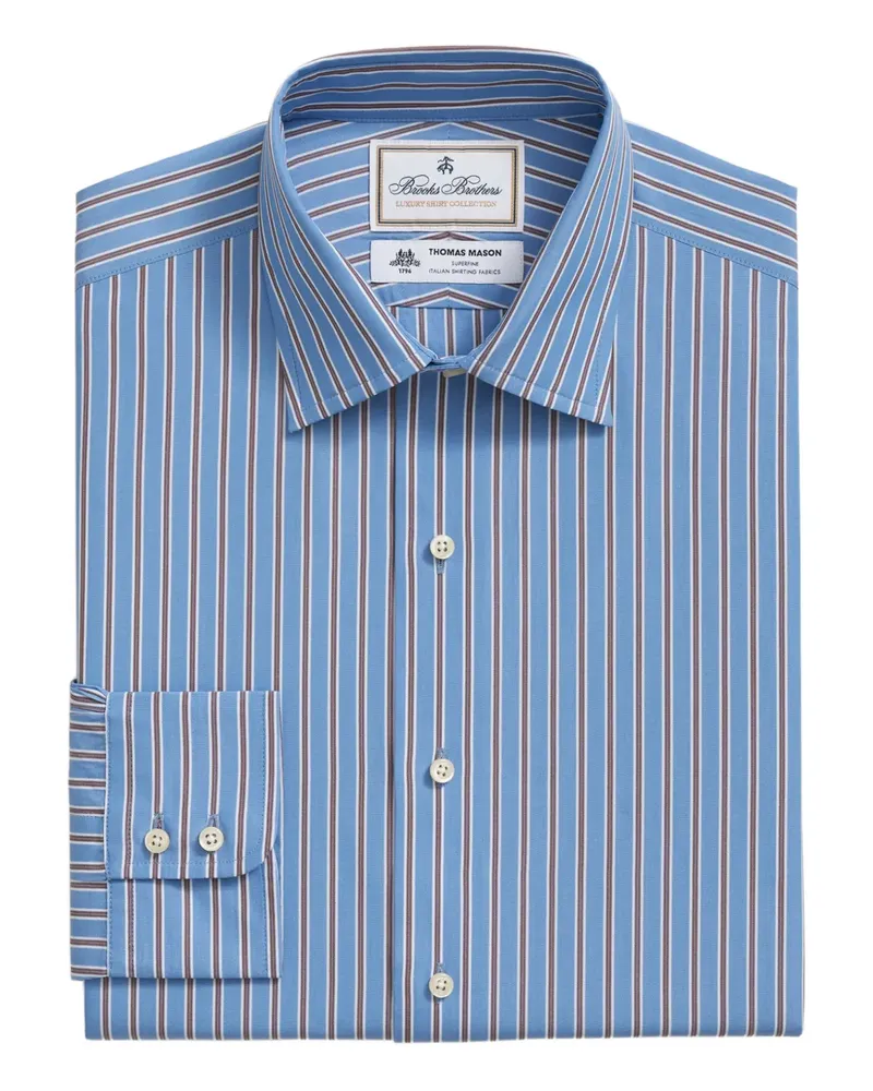 Brooks Brothers x Thomas Mason Hemd - Blau Blau