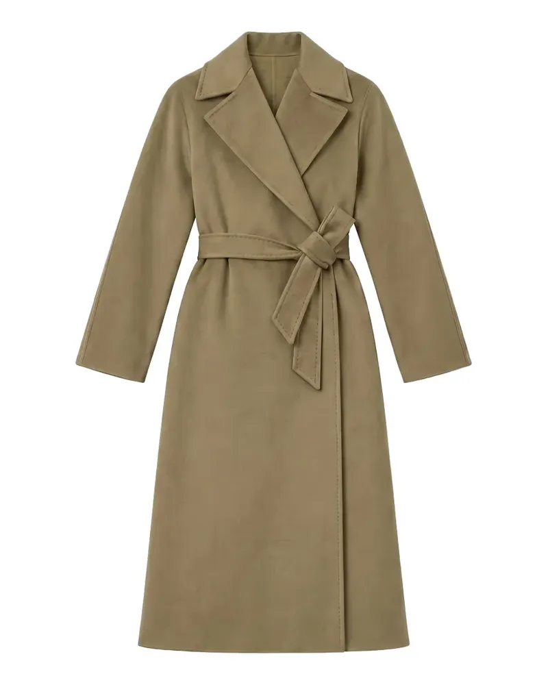 Max Mara Samba Mantel mit Gürtel - Grün Grün