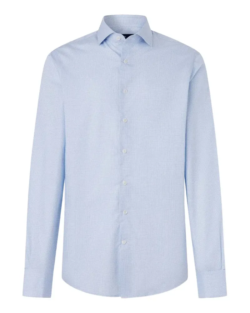 Hackett check long-sleeve shirt - Blau Blau