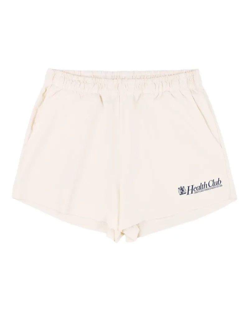 SPORTY & RICH Lion Health Disco Shorts - Nude Nude