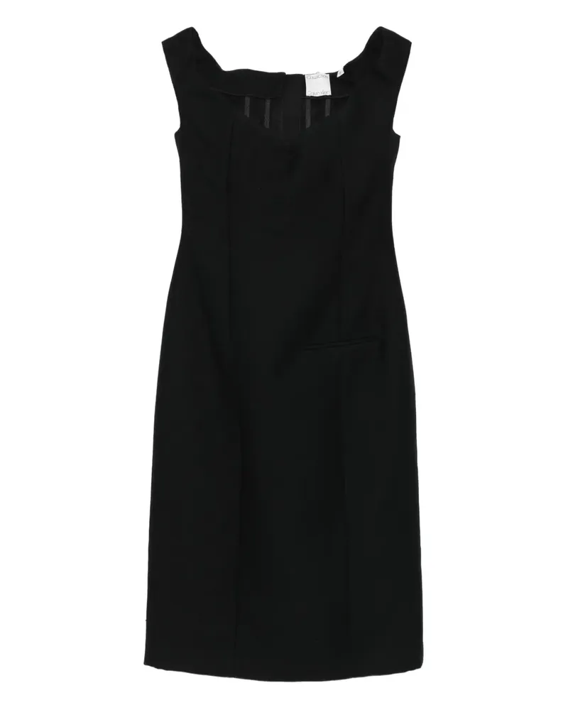 Calvin Klein V-neck sleeveless dress - Schwarz Schwarz
