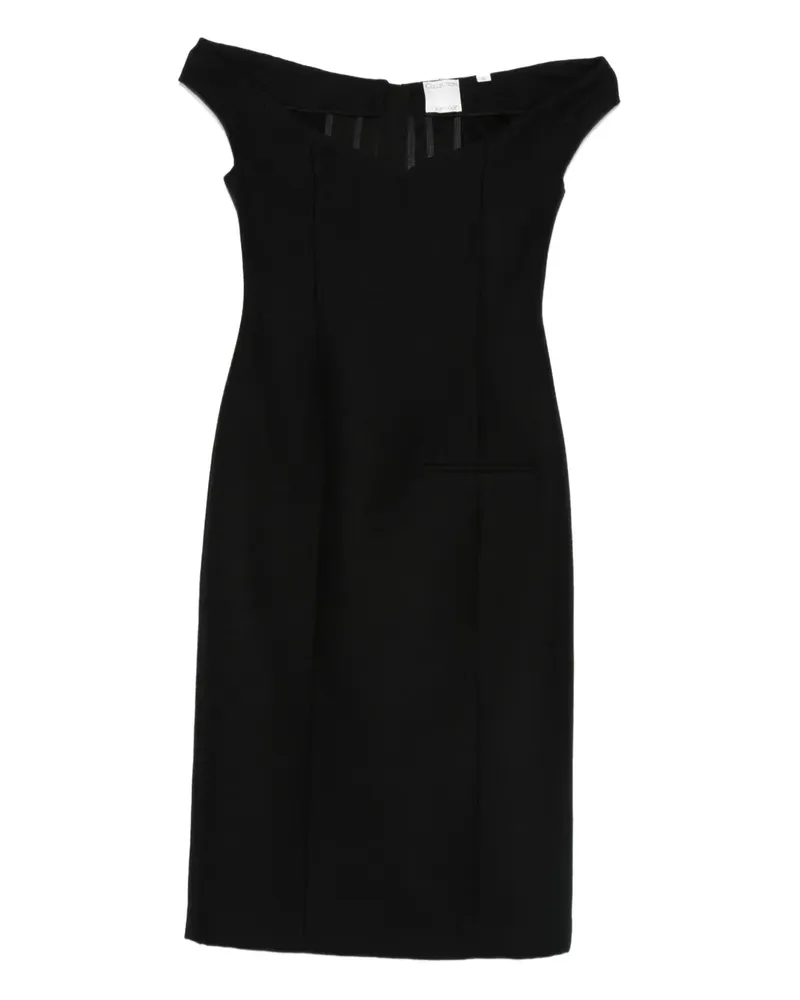 Calvin Klein Ärmelloses Kleid mit V-Ausschnitt - Schwarz Schwarz