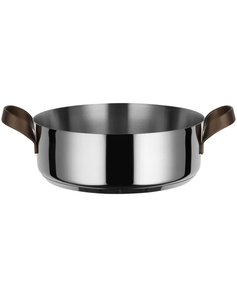 Alessi Edo Low Casserole Edelstahl-Kochtopf (24cm) - Silber Silber