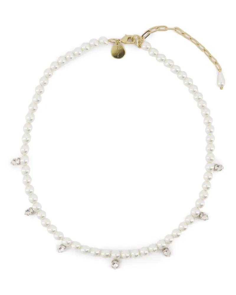 Simone Rocha Halskette mit Perlen - Weiß Weiß