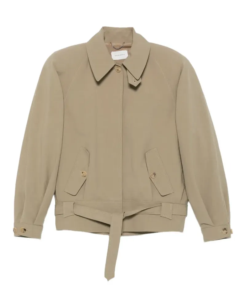 Magda Butrym Geknöpfte Jacke mit Gürtel - Nude Nude