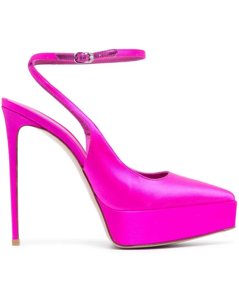 Le Silla Uma Satin Slingback-Pumps 140mm - Rosa Rosa