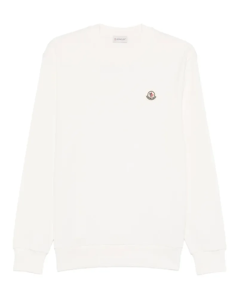 Moncler logo-patch sweatshirt - Nude Nude