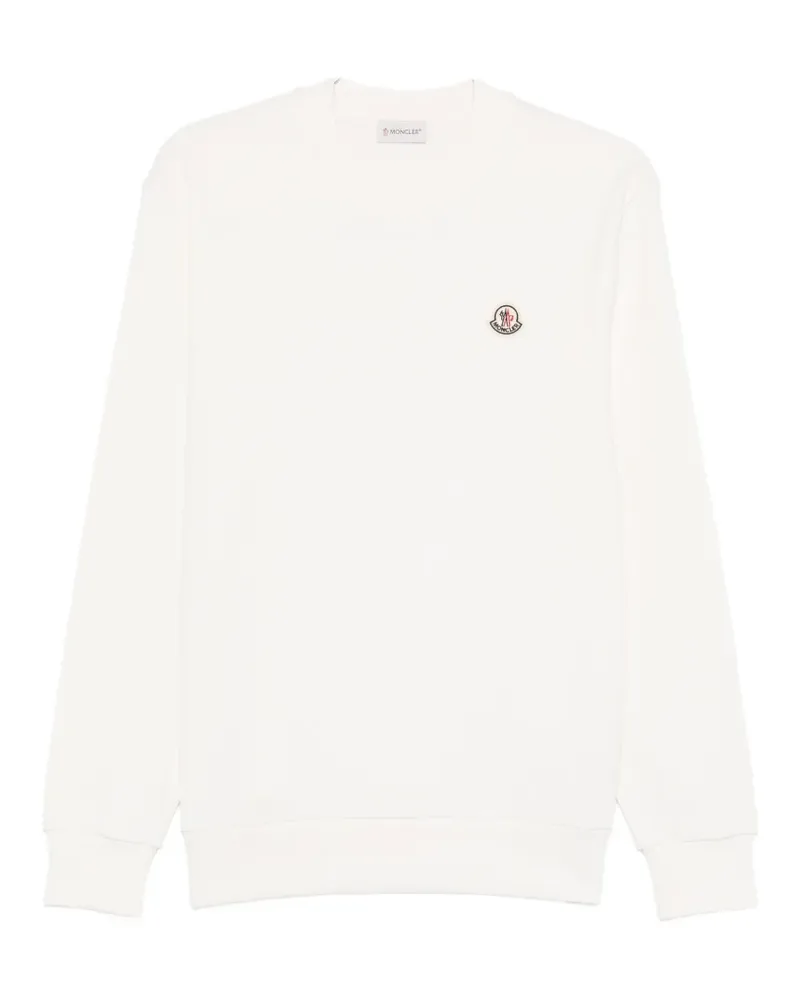 Moncler logo-patch sweatshirt - Nude Nude