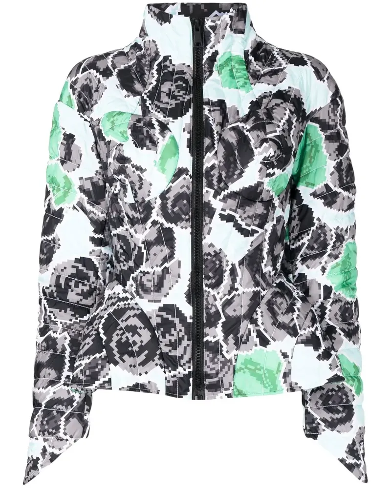 Natasha Zinko Steppjacke mit Print - Grün Grün