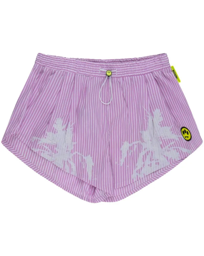 BARROW Gestreifte kurze Shorts - Violett Violett