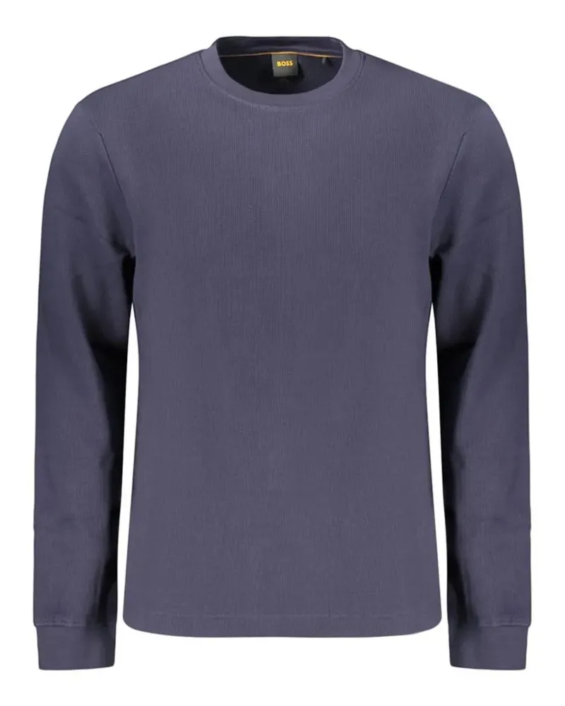HUGO BOSS Sweatshirt mit Rundhalsausschnitt - Blau Blau