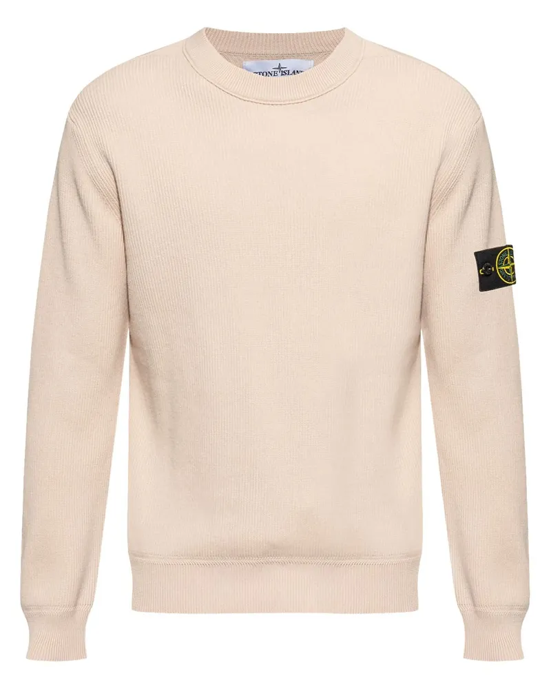 Stone Island Sweatshirt mit Kompass-Patch - Nude Nude