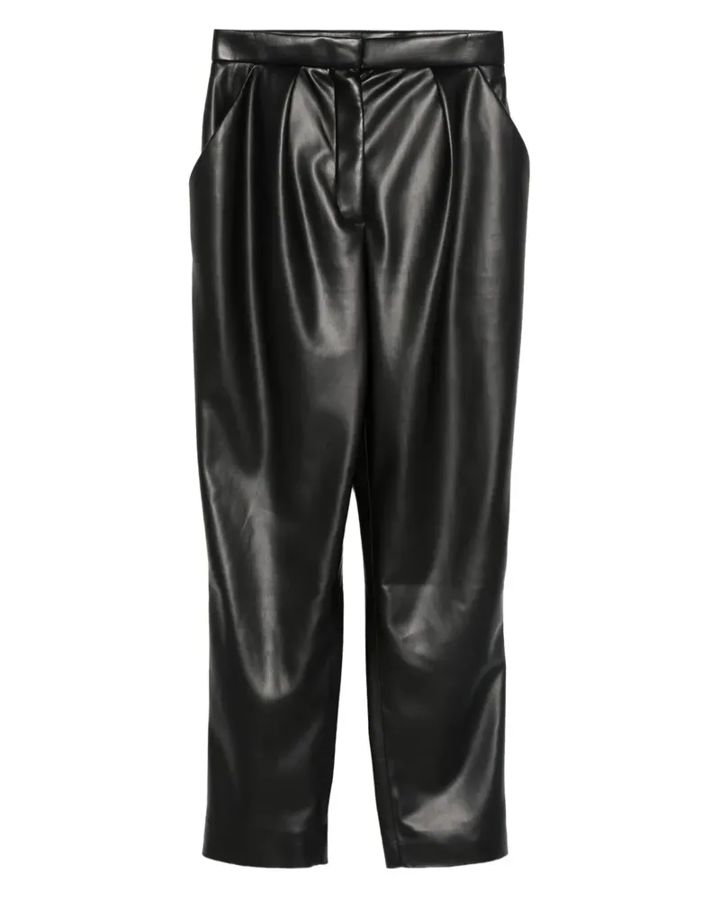 Balmain faux-leather trousers - Schwarz Schwarz