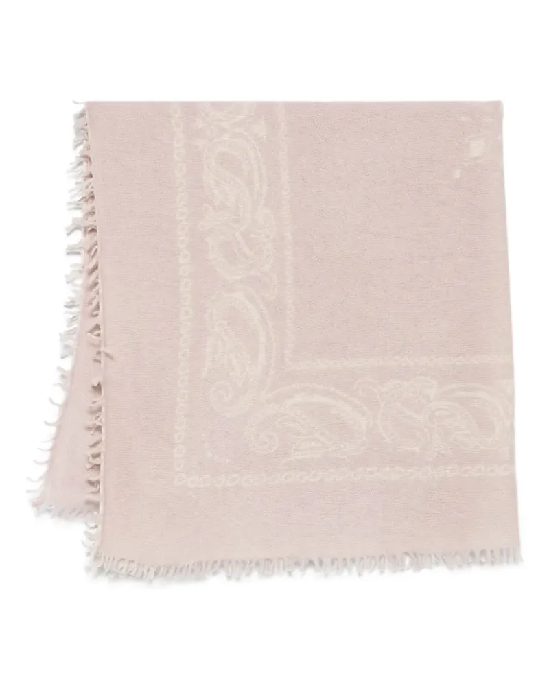 Liska Schal mit ausgefransten Kanten - Rosa Rosa