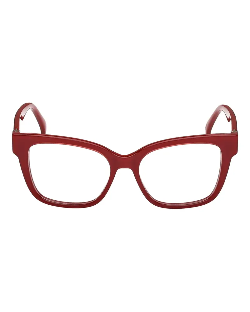Max Mara Brille mit eckigem Gestell - Rot Rot