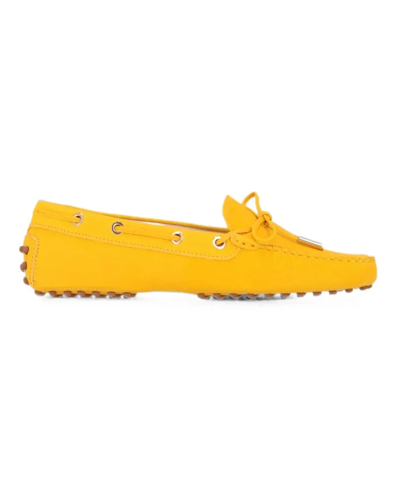 TOD'S Gommino Loafer mit gekörnter Sohle - Gelb Gelb
