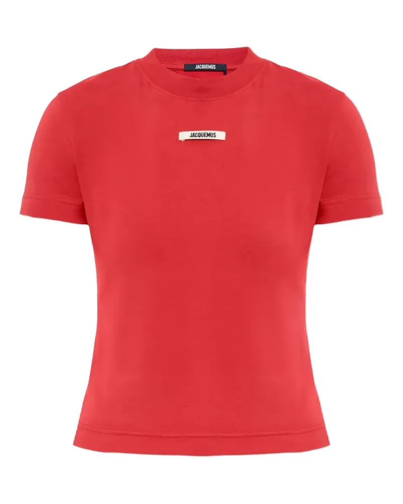Jacquemus T-Shirt mit Logo-Detail - Rot Rot