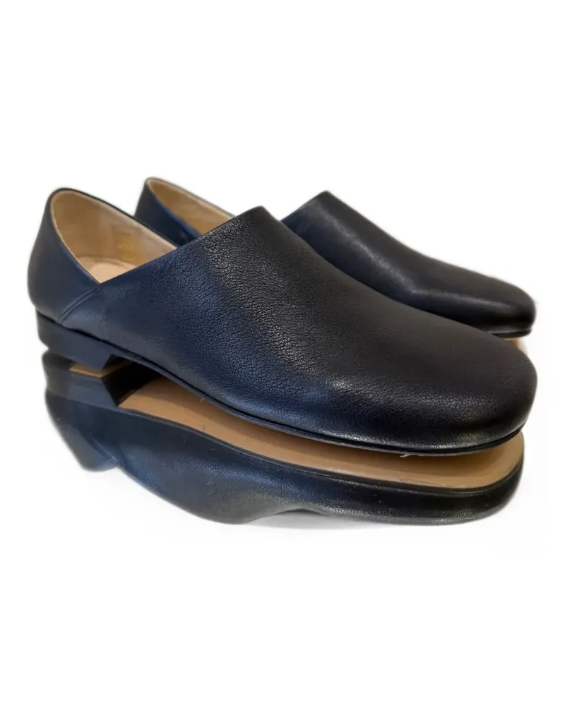 Christophe Lemaire leather loafers - Schwarz Schwarz