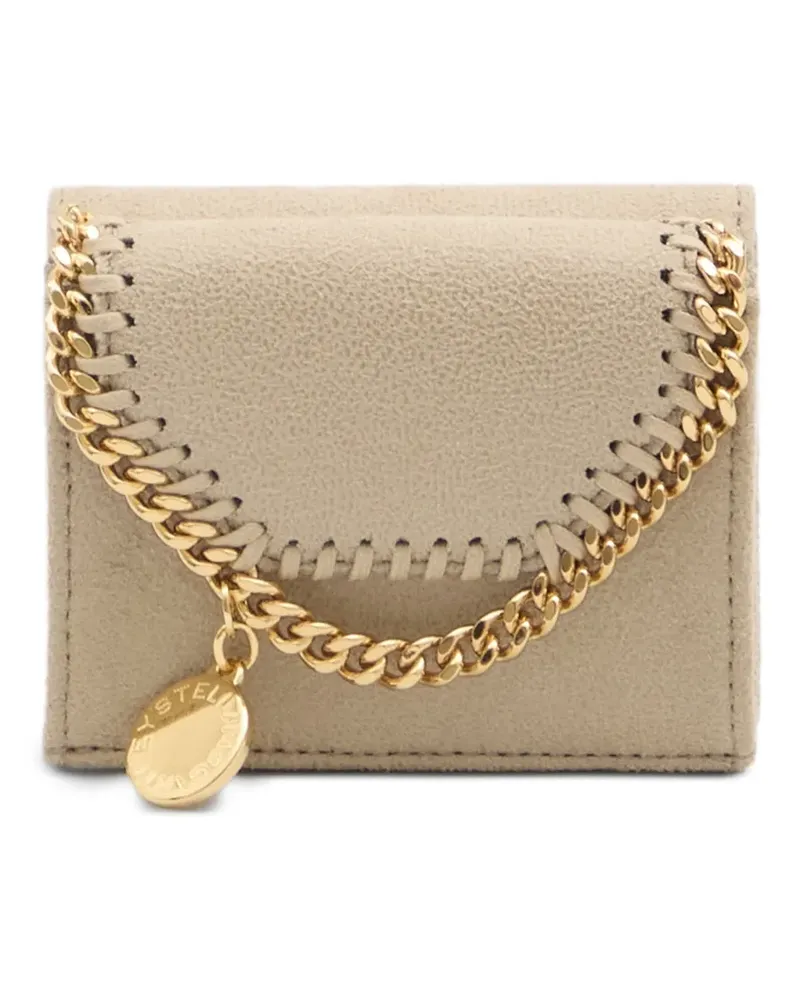 Stella McCartney Falabella chain trifold wallet - Nude Nude