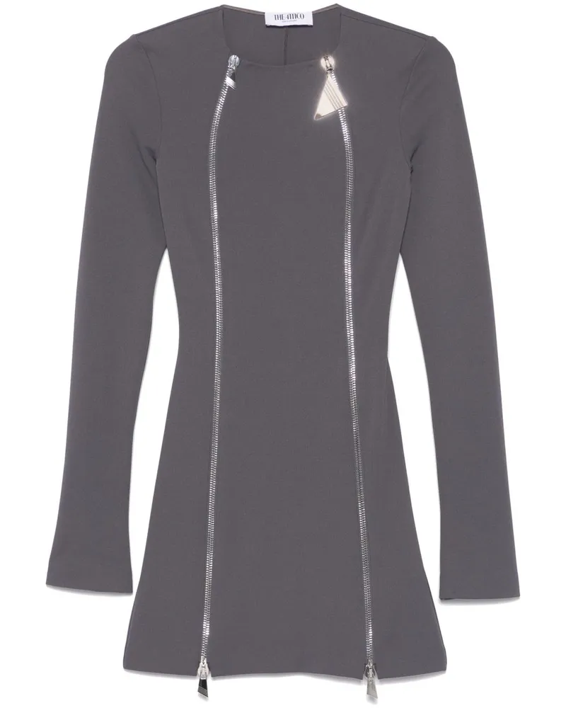 ATTICO Minikleid mit Reißverschluss - Grau Grau