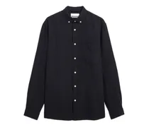 button-down long-sleeve shirt - Schwarz