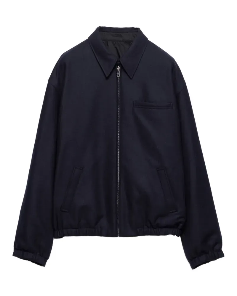 Prada Re-Wool Blousonjacke - Blau Blau