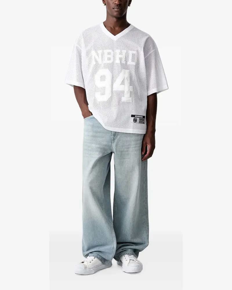 Neighborhood T-Shirt mit Logo-Patch - Weiß Weiß