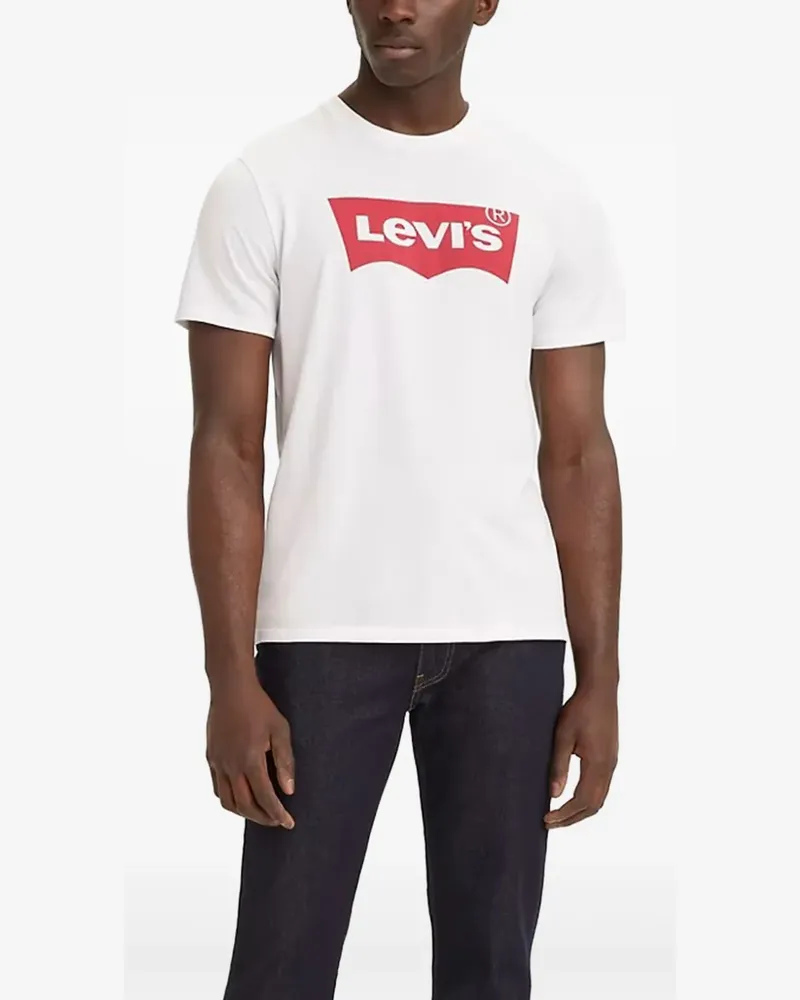 Levi's T-Shirt mit Logo-Print - Weiß Weiß
