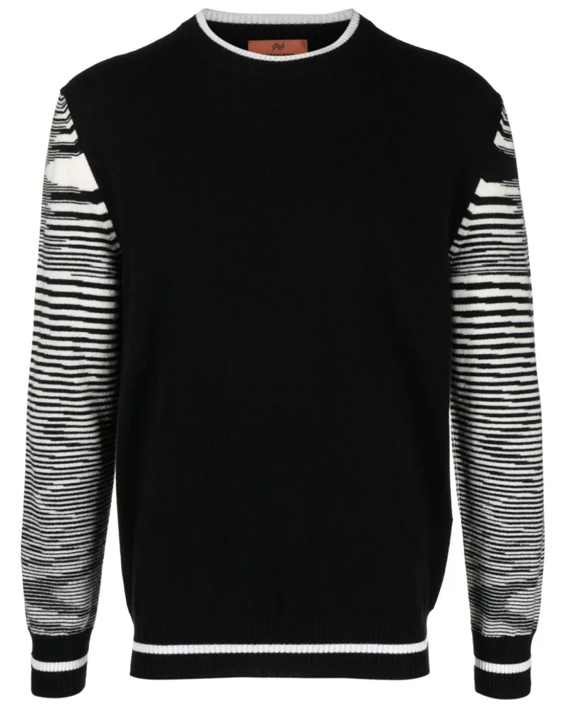 Missoni Kaschmirpullover mit rundem Ausschnitt - Schwarz Schwarz