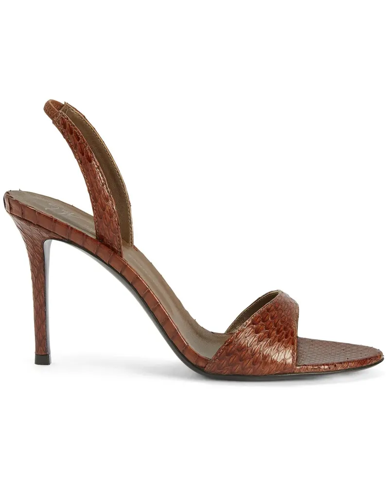 Giuseppe Zanotti Lilibeth Sandalen 90mm - Braun Braun
