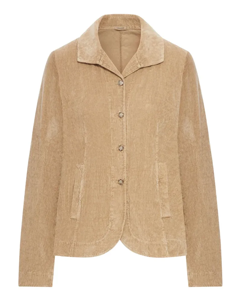 TRANSIT Cordjacke mit Knöpfen - Braun Braun