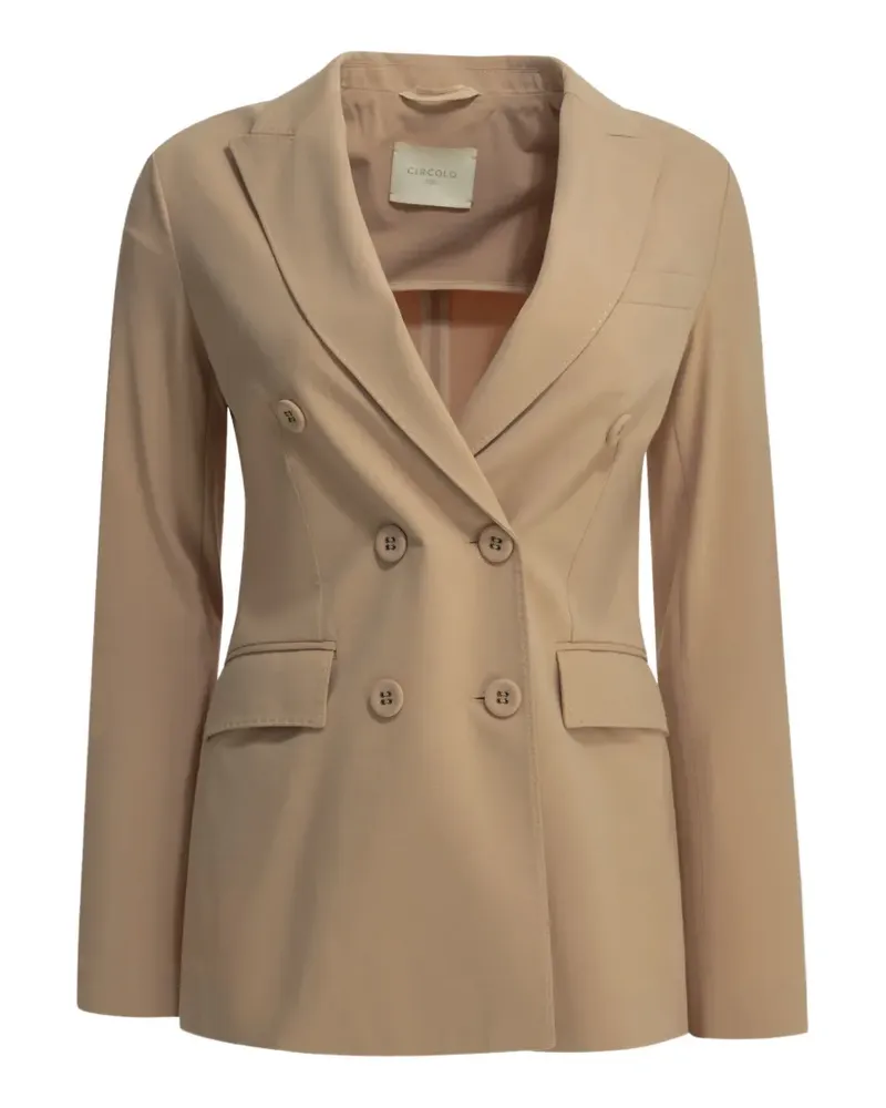 CIRCOLO 1901 double-breasted peak-lapel coat - Nude Nude
