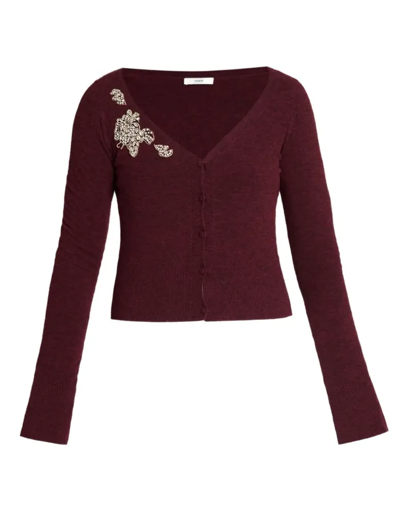 Erdem Klassischer Cropped-Cardigan - Rot Rot