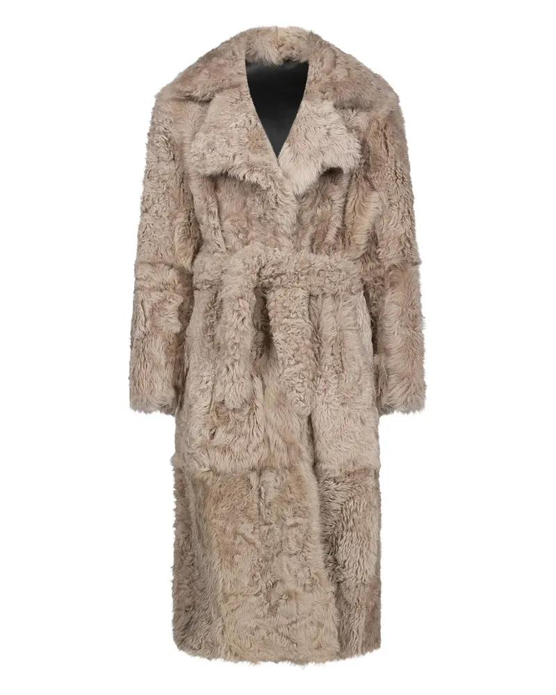 Ludovic de Saint Sernin shearling coat - Nude Nude