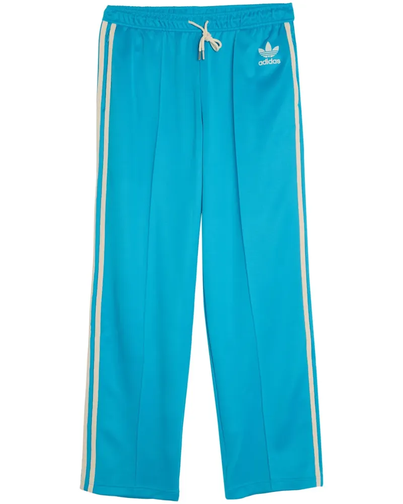 adidas Jogginghose mit beflocktem Trefoil-Logo - Blau Blau