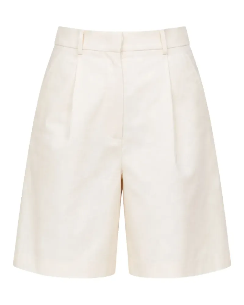 Max Mara pleated tailored shorts - Nude Nude