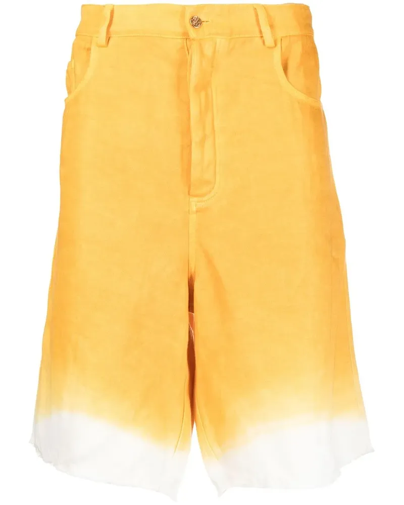 Nick Fouquet Knielange Leinenshorts - Gelb Gelb