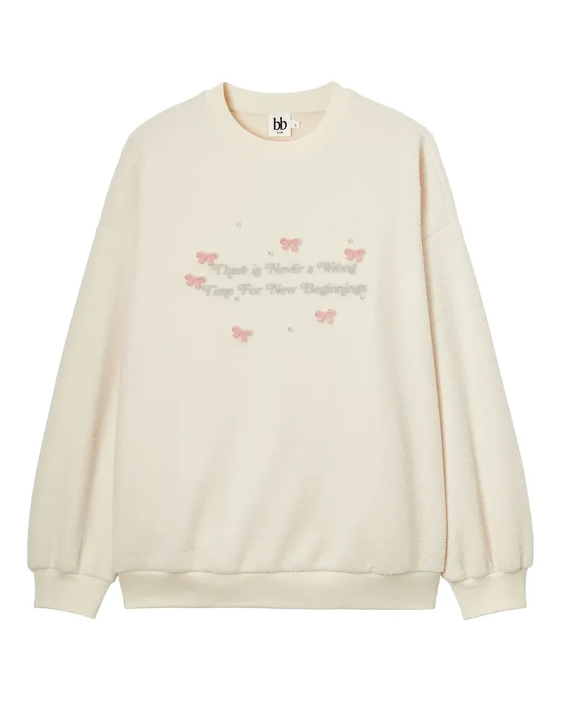 b+ab Pullover mit Schleife - Nude Nude