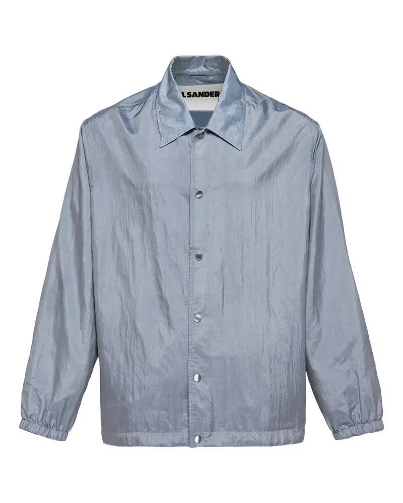 Jil Sander Jacke mit Druckknöpfen - Blau Blau