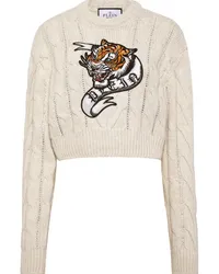 Philipp Plein Tattoo Cropped-Pullover Nude