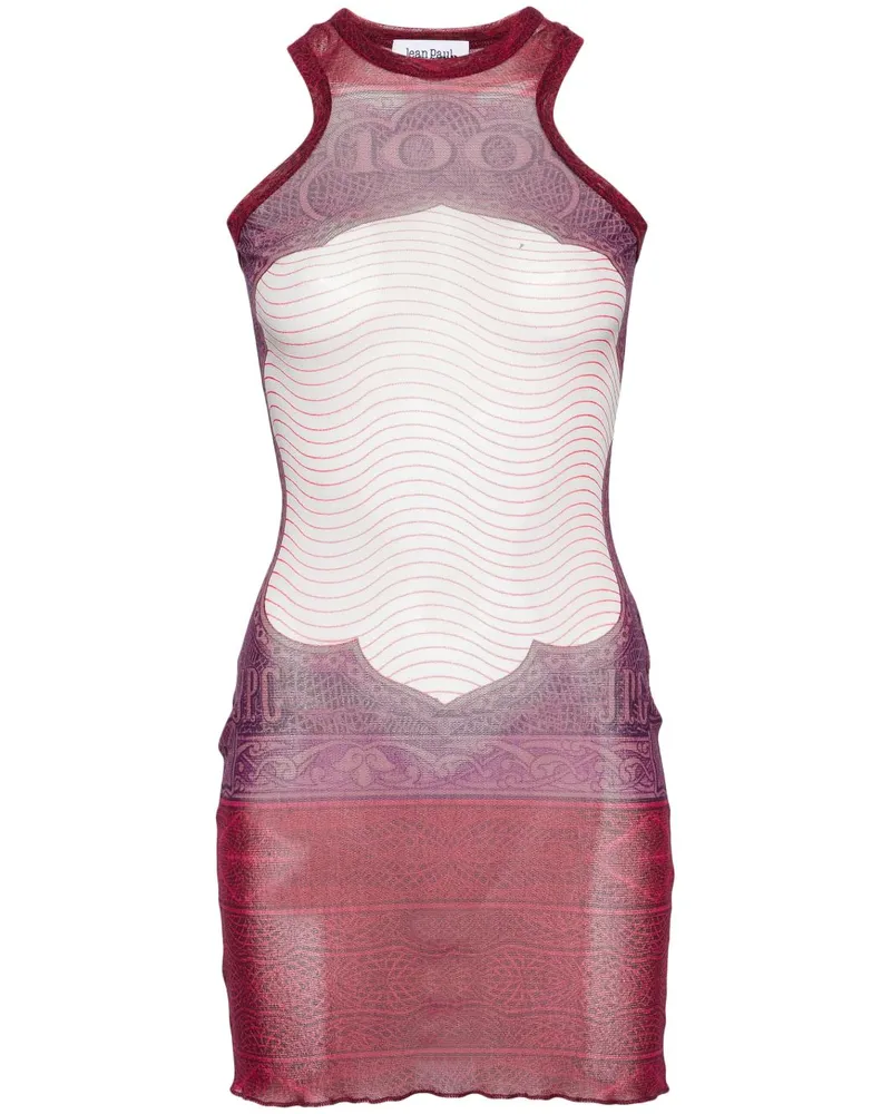 Jean Paul Gaultier Minikleid mit Print - Rot Rot