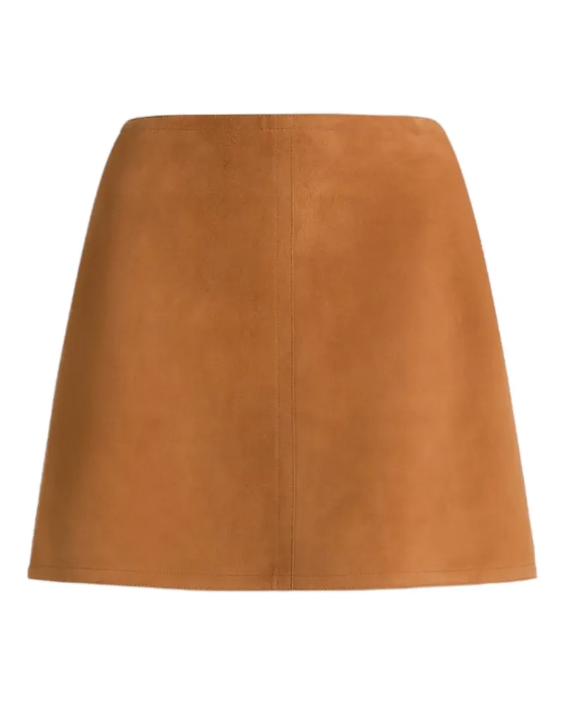 Alberta Ferretti Minirock aus Leder - Braun Braun