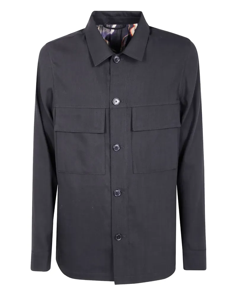 Paul Smith Klassische Hemdjacke - Schwarz Schwarz