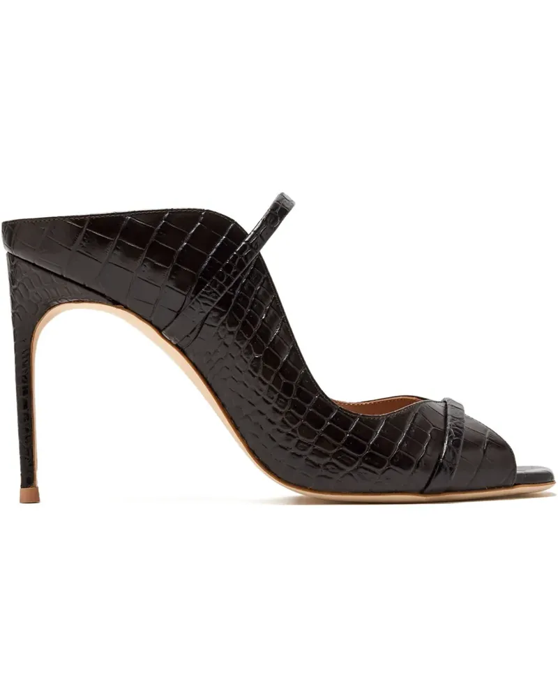 Malone Souliers Mules mit Kroko-Effekt - Braun Braun