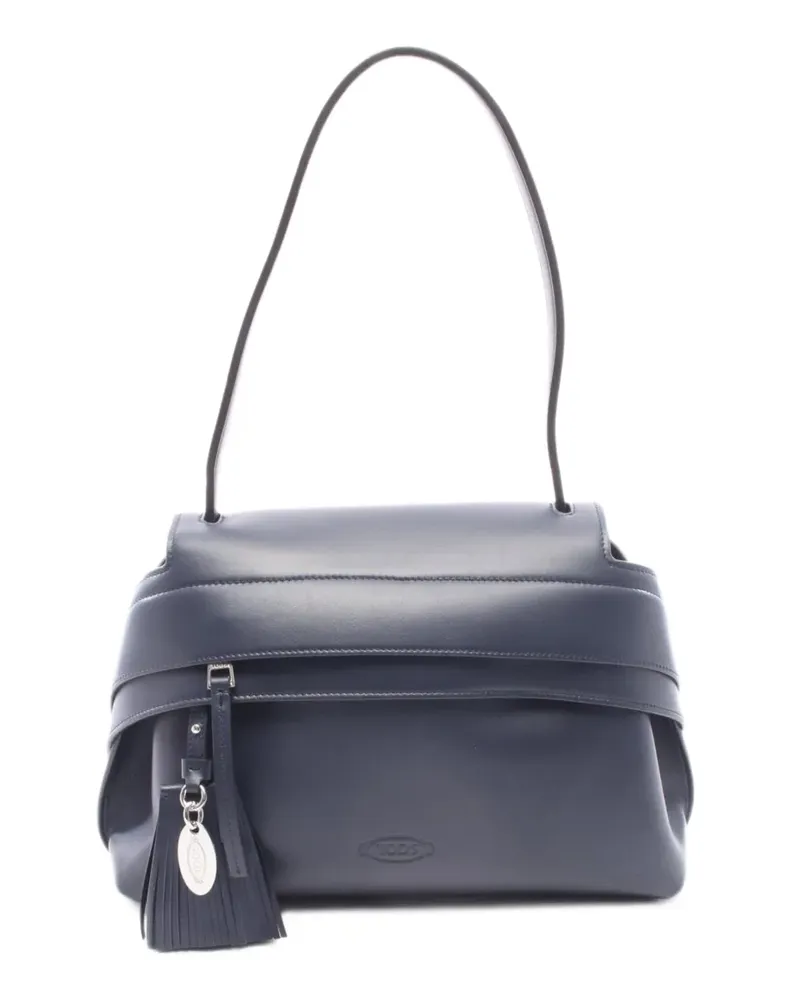 TOD'S 2010s Wave Schultertasche - Blau Blau