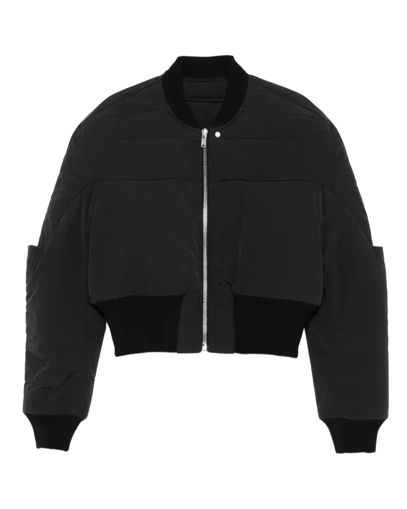 Rick Owens Bomberjacke im Cropped-Design - Schwarz Schwarz